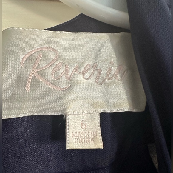 Reverie ruffle sleeve open back chiffon bridesmaid dress - Picture 5 of 7